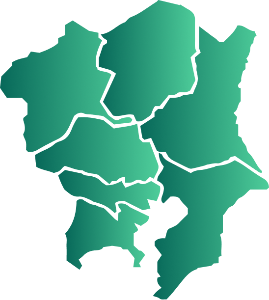 関西地方の地図